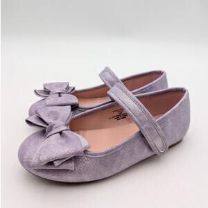 Nordstrom Kids' Blairre Big Bow Mary Jane Flat Purple Shimmer Size US12M EU30